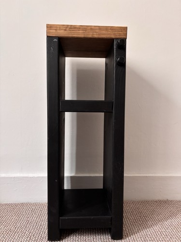 Bedside table slim - -, solid