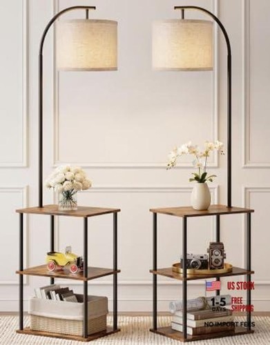 Floor lamp with - with, table
