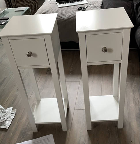 Tall bedside table - bedside, shabby