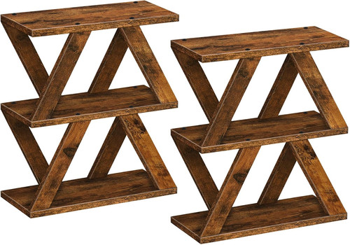 Set rustic brown narrow - brown,