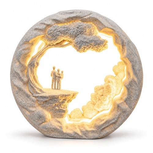 Family led table lamp - family,