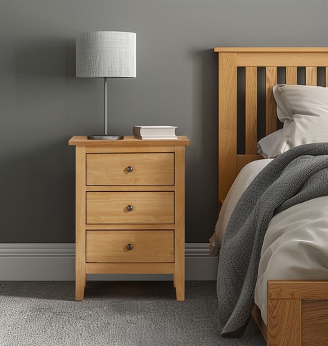 Bedside table small oak - table,,